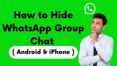 How to Hide WhatsApp Group Chat ( Android & iPhone )